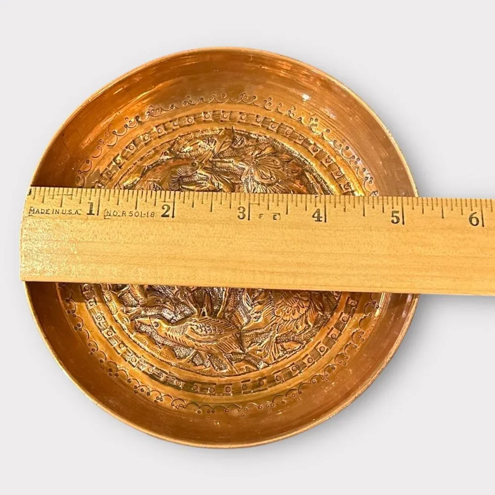 Vintage COPPER MOLDS Wall Hanging x3 Birds Bird Theme - Picture 6 of 6